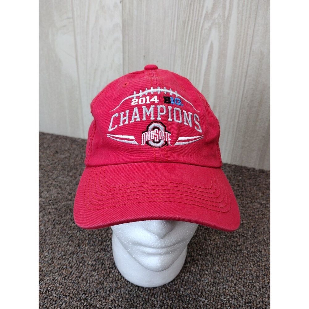 Tow Caps Ohio State 2014 Big Champions Hat Cap Red Strapback
